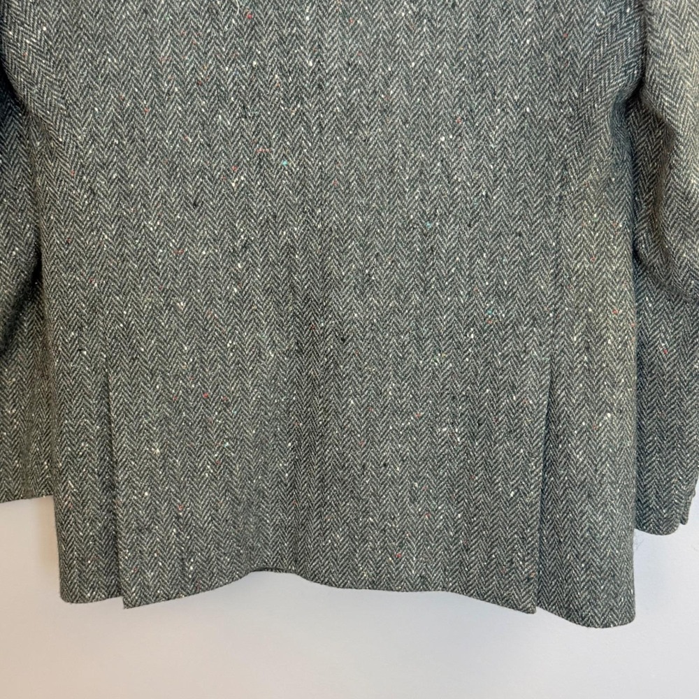 Vintage Magee Donegal Tweed Sport Coat 40R Handwoven Ireland Double Vent 1970's - Picture 9 of 14
